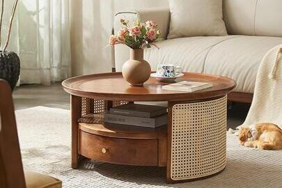 une table basse en bois de manguierfabrication francaise elementti